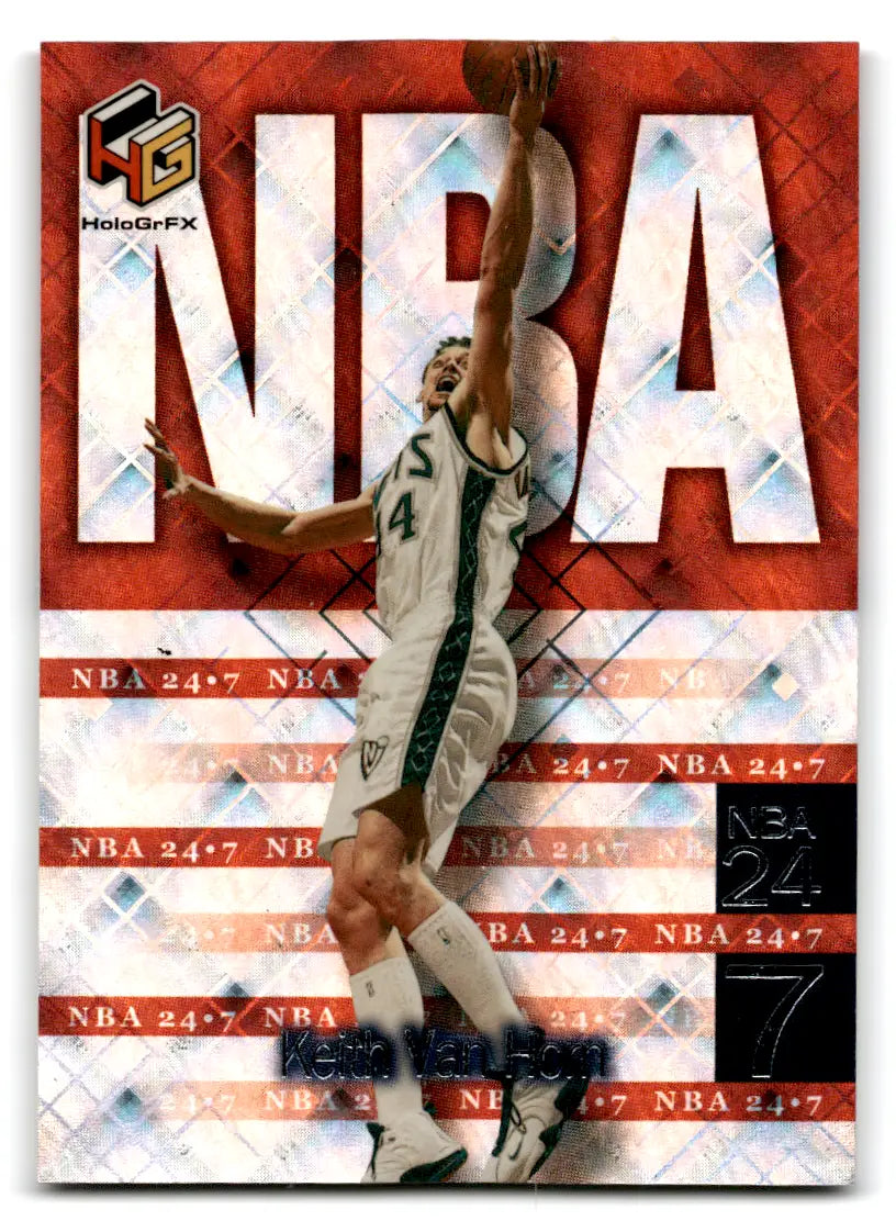 1999-00 Upper Deck HoloGrFX Keith Van Horn #N14 NBA 24-7 New Jersey Nets - Basketball Card Single