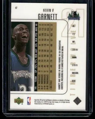 1999-00 Upper Deck SPx Kevin Garnett #47 Basketball - Basketball Card Single