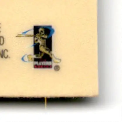 Baseball player logo on cream-colored object for 1999 Bowman Baseballs Best Eric Karros Los Angeles Dodgers