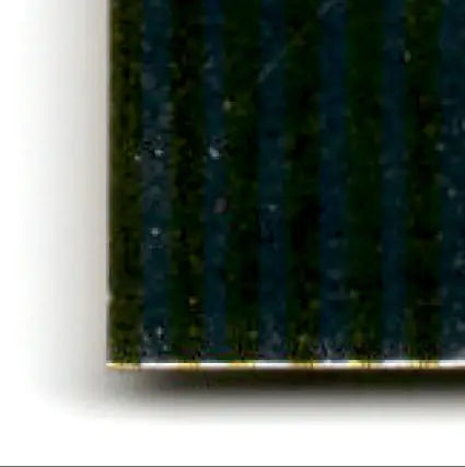 Dark green and blue striped fabric with gold border for Bowman Baseball best Eric Karros Los Angeles Dodgers product