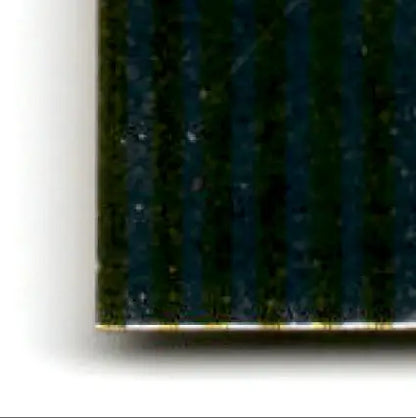 Dark green and blue striped fabric with gold border for Bowman Baseball best Eric Karros Los Angeles Dodgers product