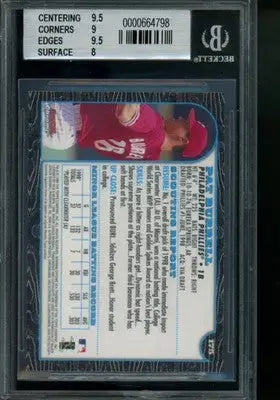 1999 Bowman Chrome Pat Burrell #175 Baseball BGS 8.5 - Baseball Card Single