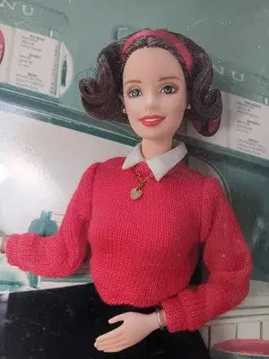 1999 Coca-Cola 1950s Soda Fountain Diner Barbie Doll Collectors Edition Mattel - Other