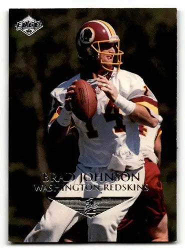 Original gloss football trading card featuring Brad Johnson Washington Redskins 1999 Collector’s Edge