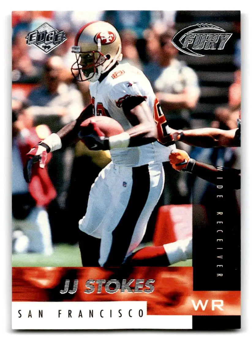 1999 Collector’s Edge Fury #135 J.J. Stokes - Football Card Single