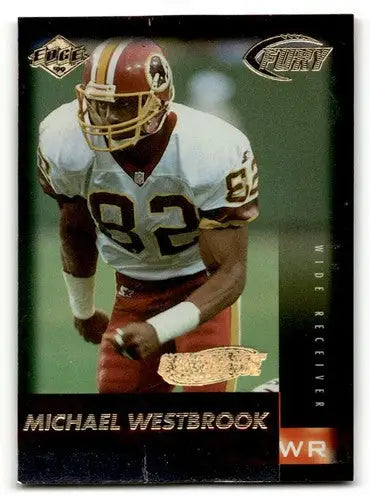 Vintage Michael Westbrook football trading card from 1999 Collector’s Edge Fury with original gloss