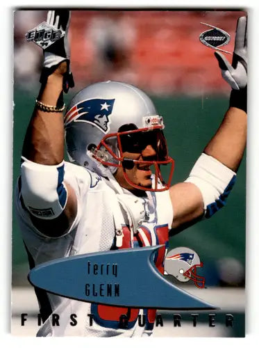Original gloss 1996 Fleer Metal Universe Terry Glenn football card from Edge Odyssey series