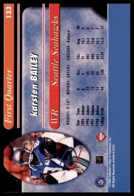 1999 Collector’s Edge Odyssey Karsten Bailey RC 133 Indianapolis Colts