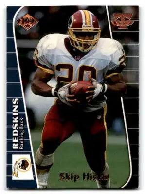 Football trading card of Skip Hicks from 1999 Collector’s Edge Triumph series