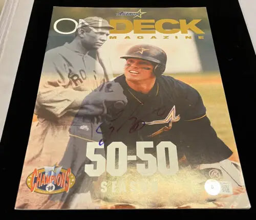 Signed 1999 On Deck Magazine featuring Craig Biggio Houston Astros autograph