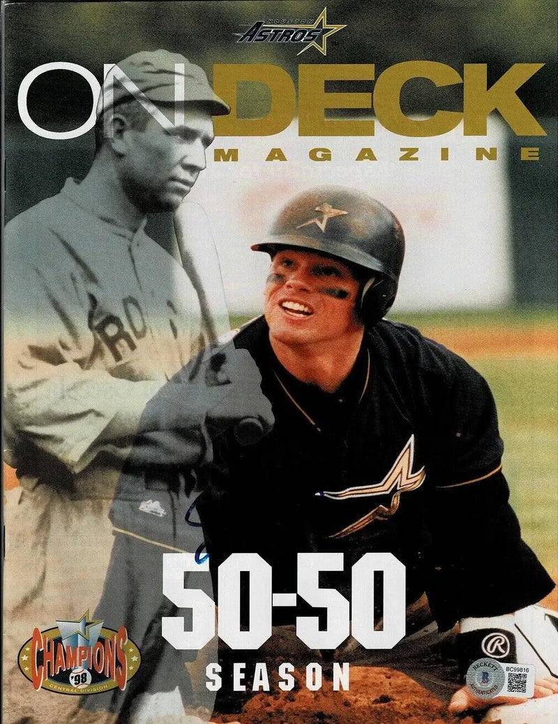 Astros On Deck magazine cover featuring Craig Biggio Houston Astros collectible