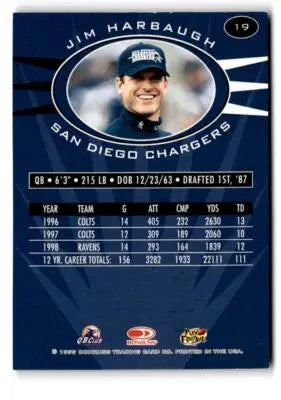 1999 Donruss Preferred QBC #19 Jim Harbaugh - Football Card Single