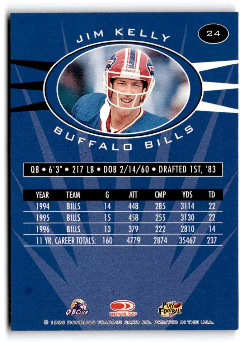 1999 Donruss Preferred QBC #24 Jim Kelly - Football Card Single