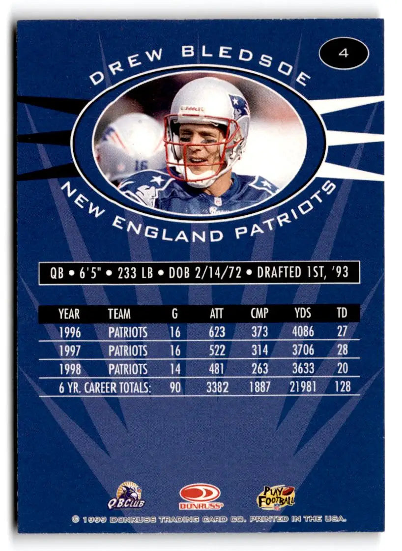 1999 Donruss Preferred QBC #4 Drew Bledsoe - Football Card Single