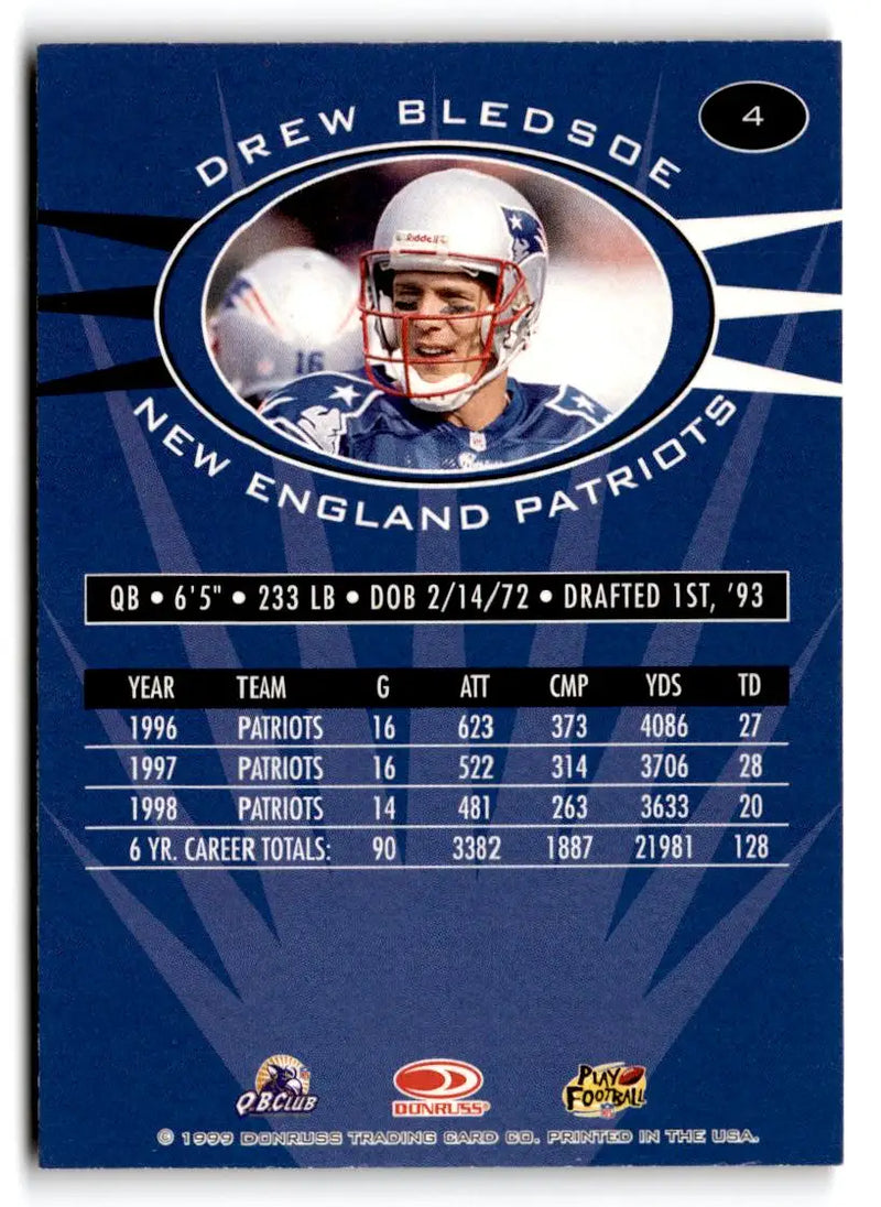 1999 Donruss Preferred QBC #4 Drew Bledsoe - Football Card Single