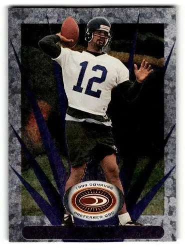 Football player card featuring Tony Banks Baltimore in Donruss Preferred QBC original gloss