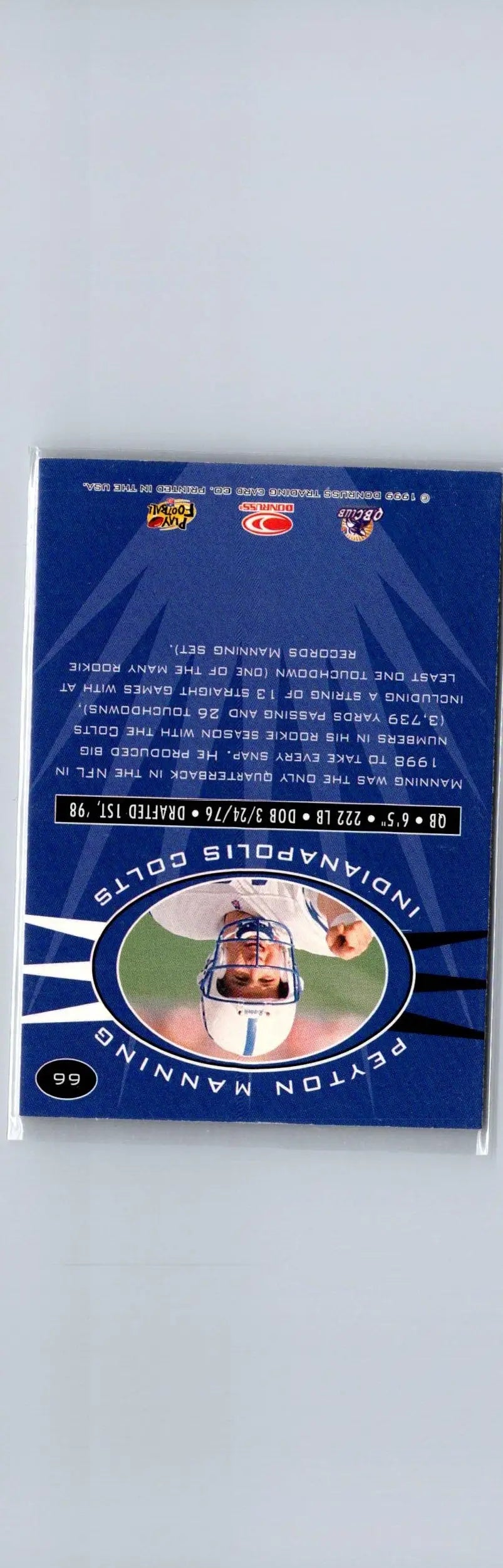 1999 Donruss Preferred QBC #66 Peyton Manning - Football Card Single