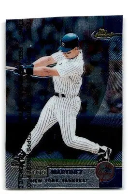 1999 Finest #5 Tino Martinez Batting - Baseball Card Single
