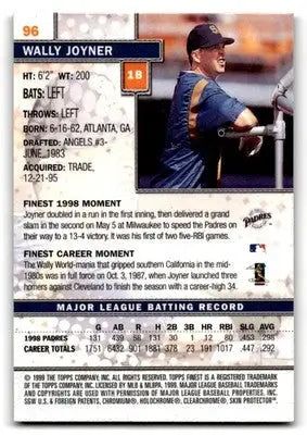 1999 Finest #96 Wally Joyner - Baseball Card Single