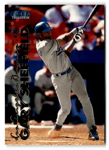 1999 Fleer Tradition #40 Gary Sheffield NM Near Mint Dodgers ID:77304 - Baseball Card Single