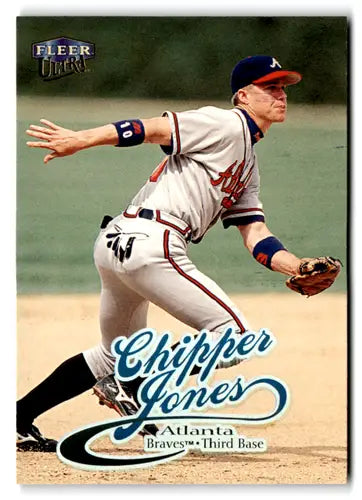 Original gloss Chipper Jones baseball card from Fleer Ultra 1999 Braves product