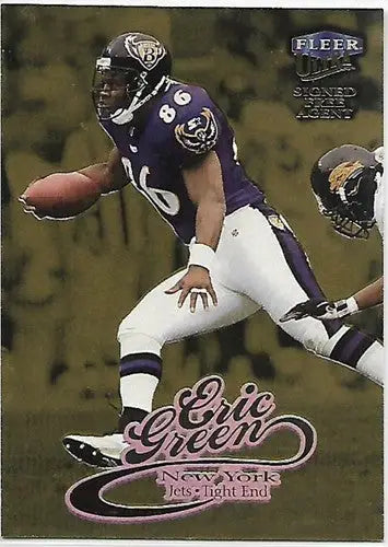 Eric Green football card from Fleer Ultra 1999 Fleer Ultra Gold Medallion with original gloss