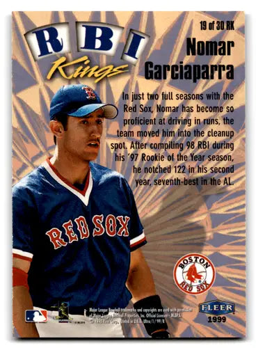 Nomar Garciaparra baseball card from Fleer Ultra RBI Kings series featuring Red Sox player