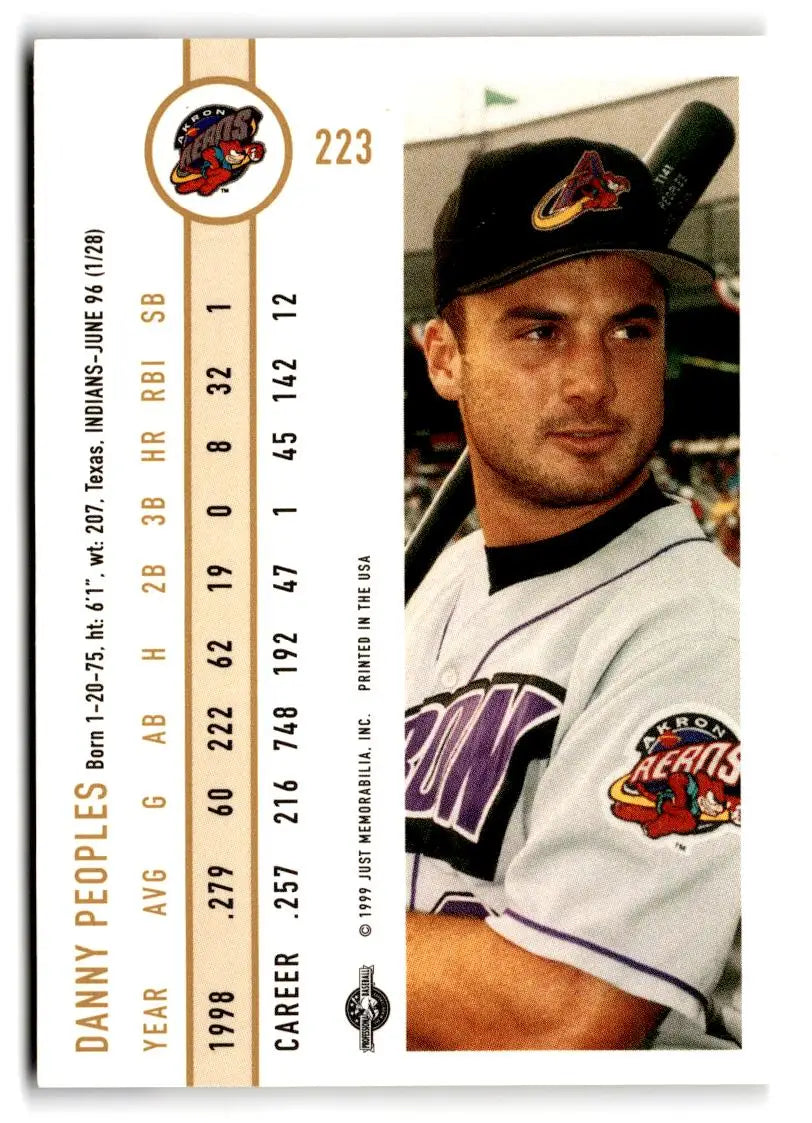 1999 Just #223 Danny Peoples - Baseball Card Single