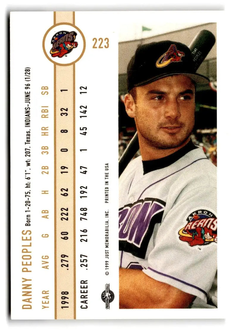 1999 Just #223 Danny Peoples - Baseball Card Single