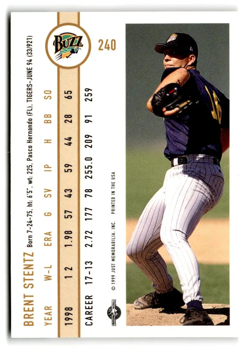 1999 Just #240 Brent Stentz - Baseball Card Single