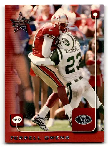 Original gloss 1999 Leaf Rookies and Stars Terrell Owens football card