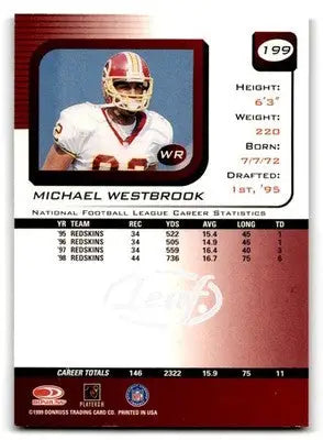 1999 Leaf Rookies & Stars #199 Michael Westbrook - Football Card Single