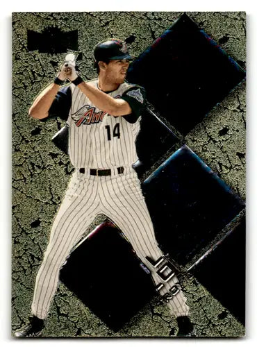 Metal Universe baseball card featuring Troy Glaus in striped uniform with original gloss
