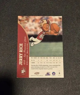 1999 Pacific Backyard Football #6 Jerry Rice - Football Card Single