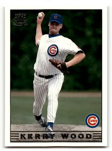 Original gloss Kerry Wood baseball card from Pacific Crown Collection with Cubs ID 64241