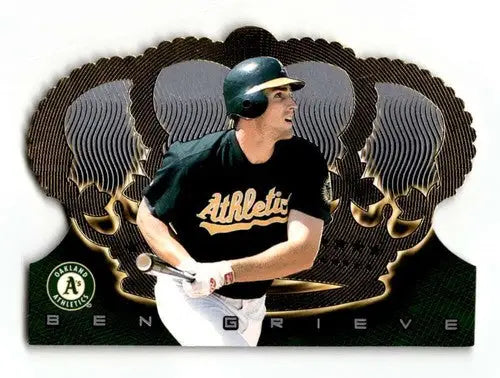 Baseball card of Ben Grieve from Pacific Crown Royale 1999 Oakland Athletics series