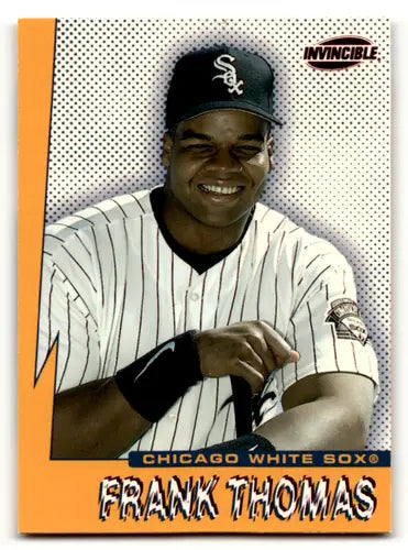 1999 Pacific Invincible Seismic Force Frank Thomas White Sox baseball card