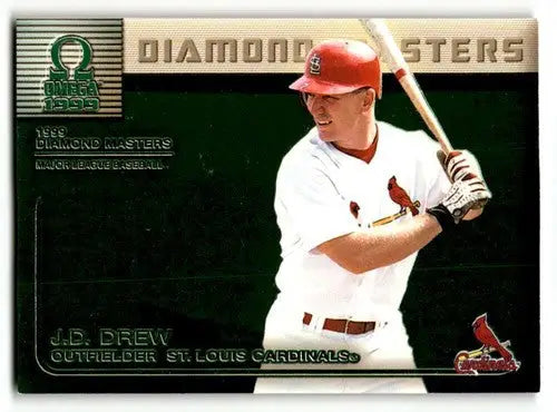 1999 Pacific Omega J.D. Drew Cardinals baseball card with original gloss in collectible condition