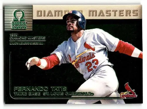 Original gloss 1999 Pacific Omega Fernando Tatis baseball card featuring St. Louis Cardinals