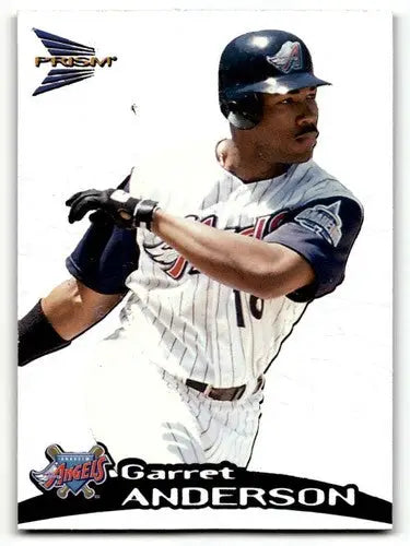 Original gloss Garret Anderson Anaheim Angels baseball card from 1999 Pacific Prism series
