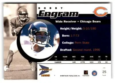 1999 Pacific Prism #25 Bobby Engram - Football Card Single