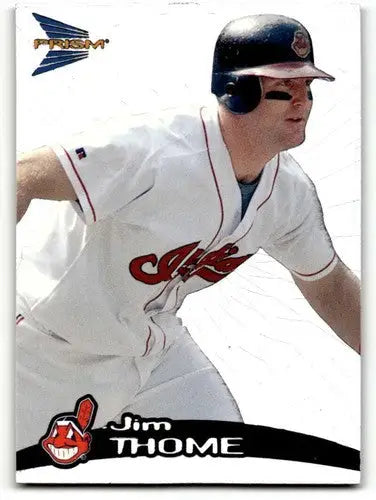 Original gloss Jim Thome Cleveland baseball card from 1999 Pacific Prism Thome Cleveland Indians