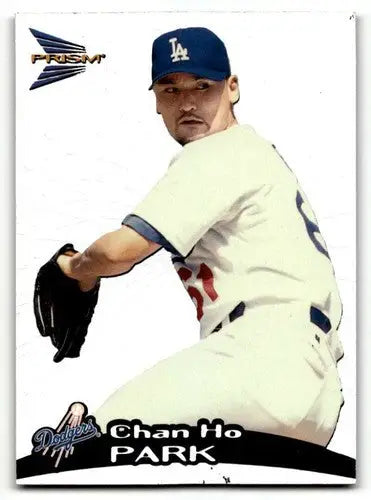 Original gloss Chan Ho Park baseball card from 1999 Pacific Prism series