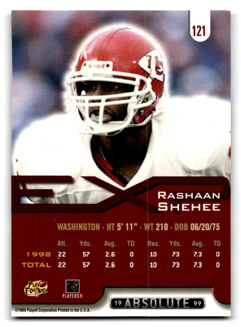 1999 Playoff Absolute EXP #121 Rashaan Shehee - Football Card Single