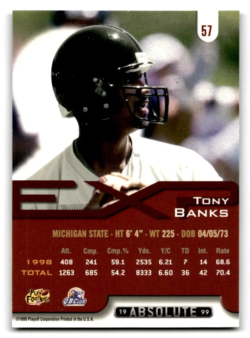 1999 Playoff Absolute EXP #57 Tony Banks - Football Card Single