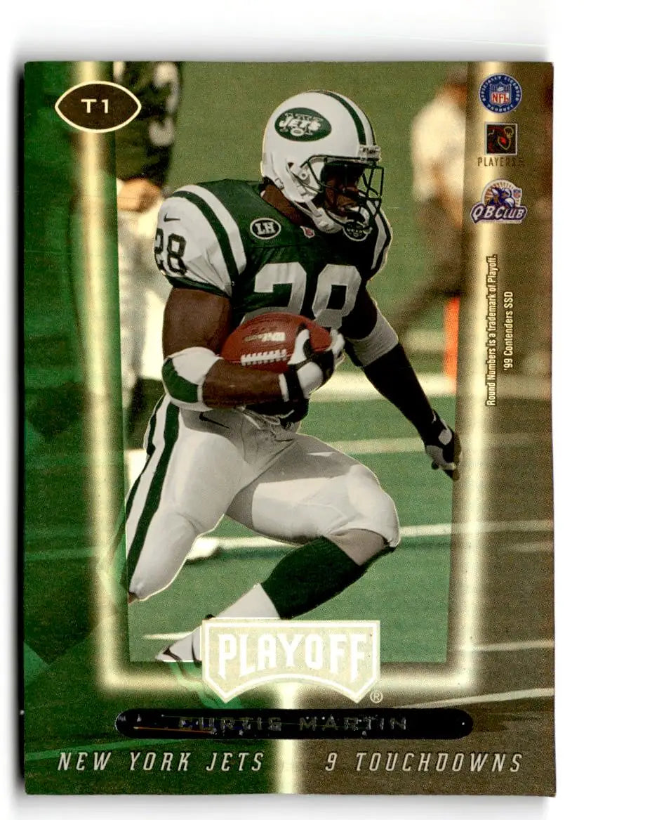 1999 Playoff Contenders SSD #T1 Keyshawn Johnson/Curtis Martin Touchdown Tandems - Football Card Single