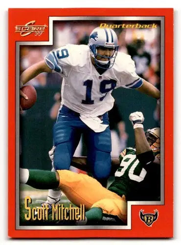 Scott Mitchell Baltimore Ravens football card from 1999 Score #139, EX/NM condition