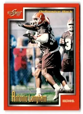 1999 Score #147 Antonio Langham - Football Card Single