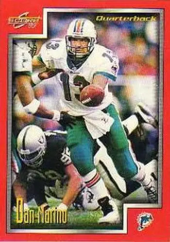 Original gloss Dan Marino football card 1999 Score #148 NM-MT Dolphins