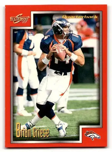 Original gloss Brian Griese Denver football card from 1999 Score #189 griese denver broncos